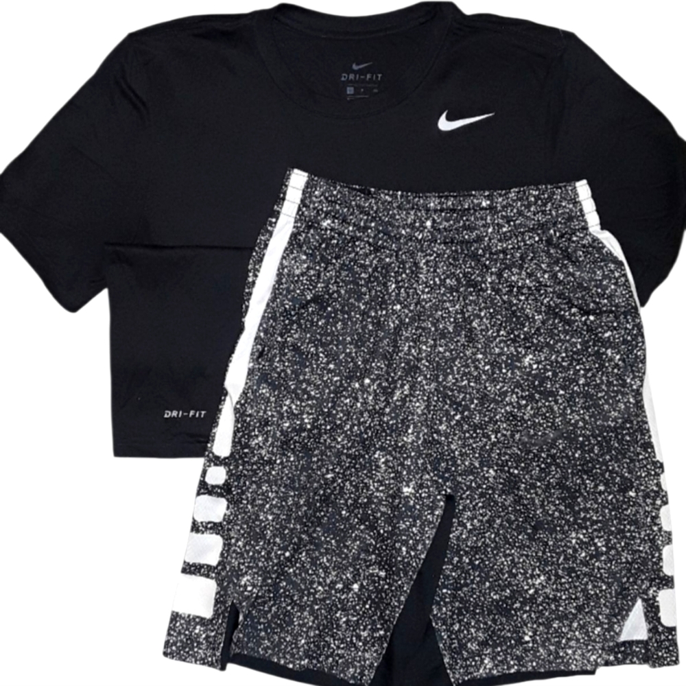 2pc Set Nike Dri-Fit Athletic Apparel. Shirt: Small/Shorts: Large.
